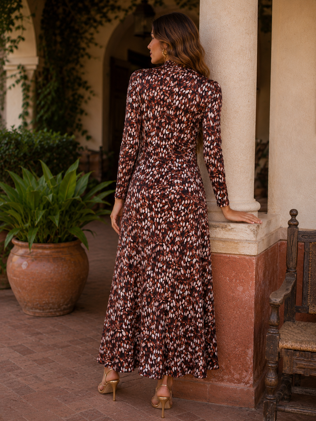 Vestido marrón | Luján
