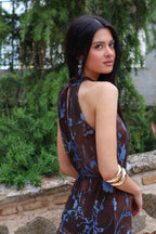 Vestido volante marrón| Isola