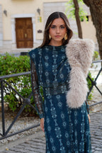 Conjunto estampado turquesa| Novadeli