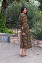 Vestido marrón| Claribel