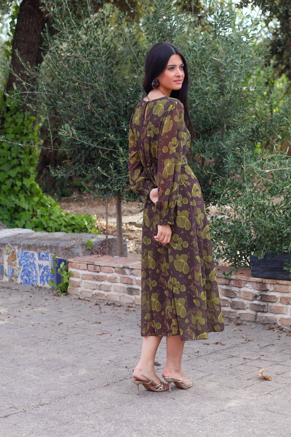 Vestido marrón| Claribel