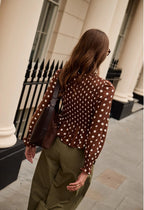 Blusa de lunares con frunces | Apolline