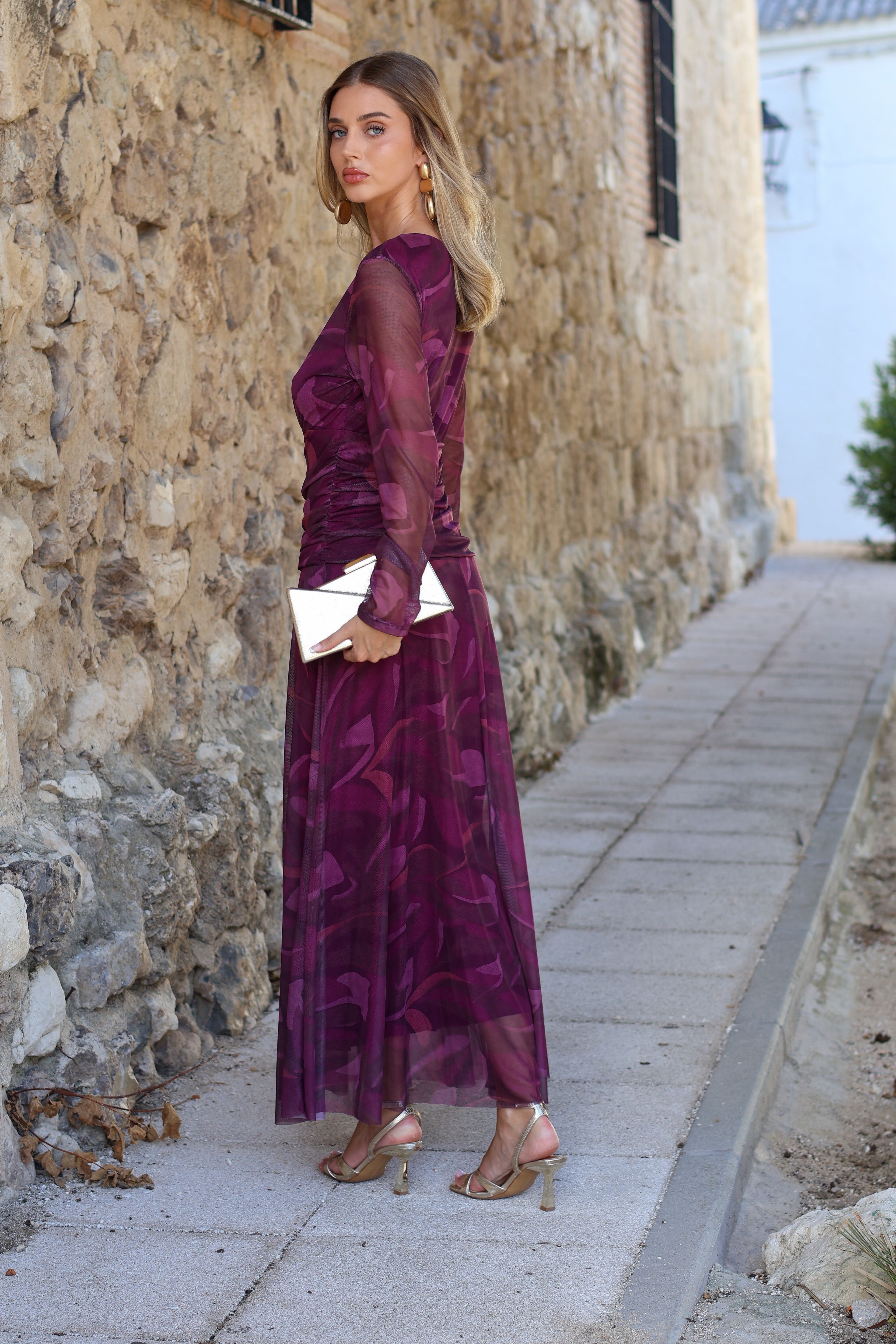 Vestido vino| Lorea