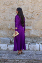 Vestido morado| Olimpia