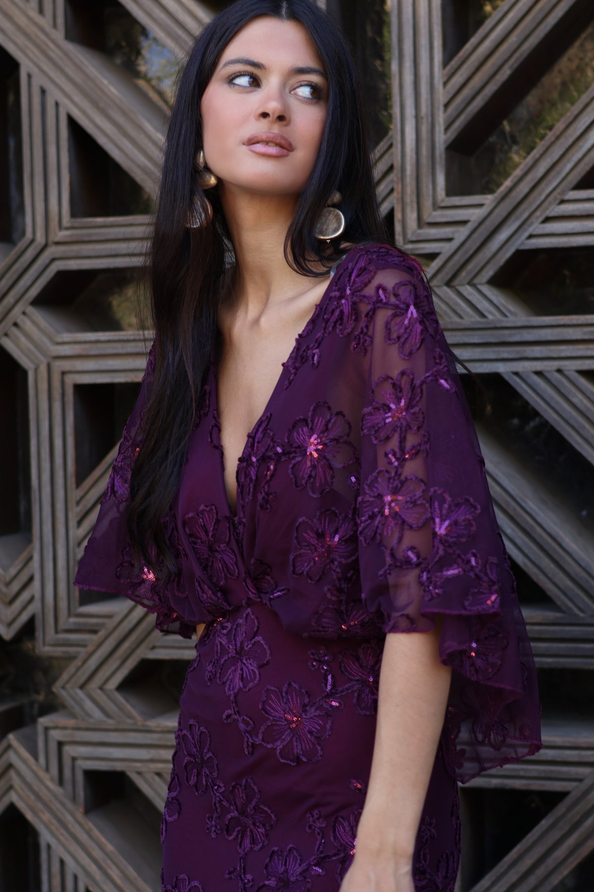 Vestido ciruela | Catia