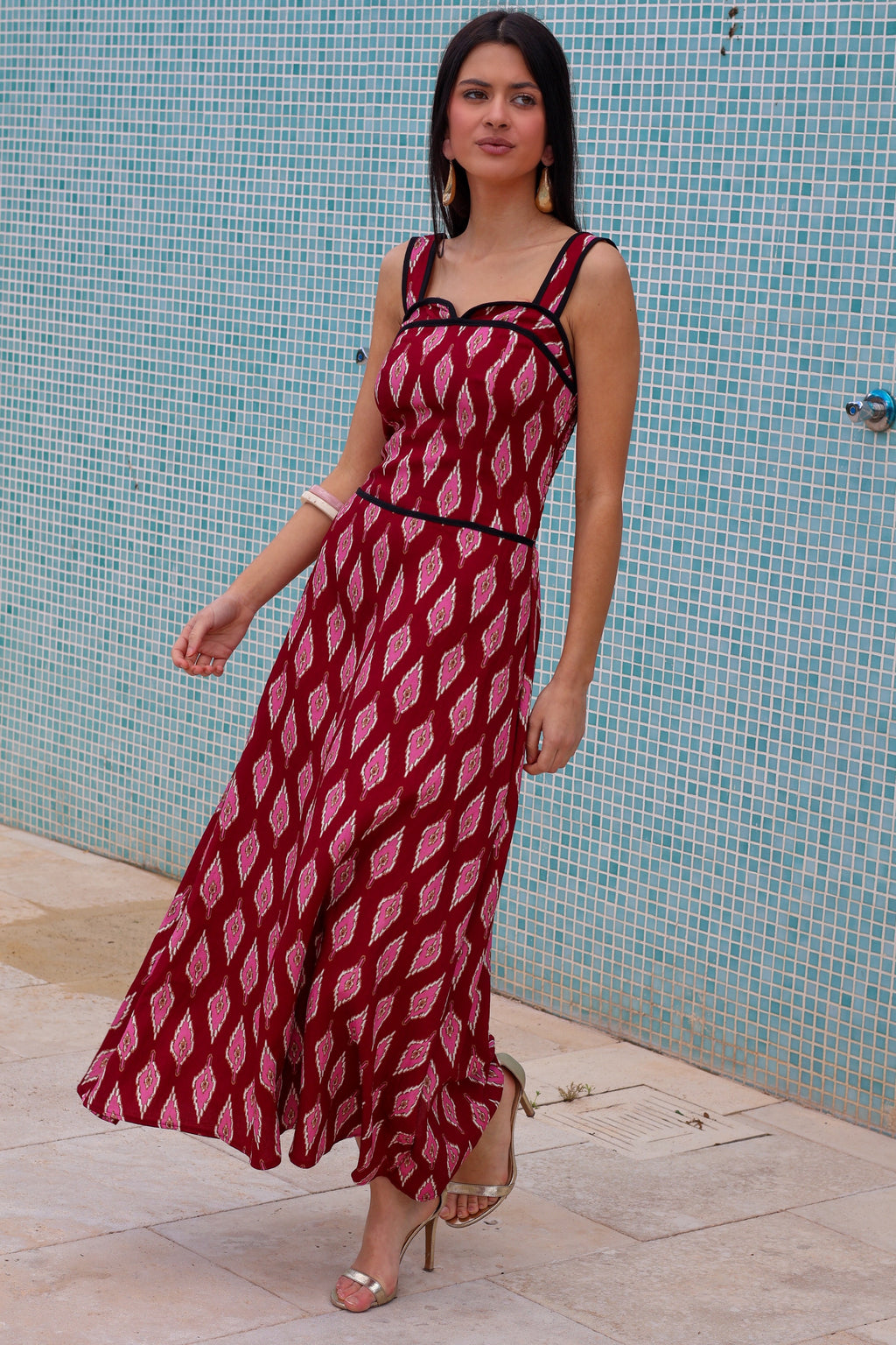 Vestido buganvilla midi| Solara