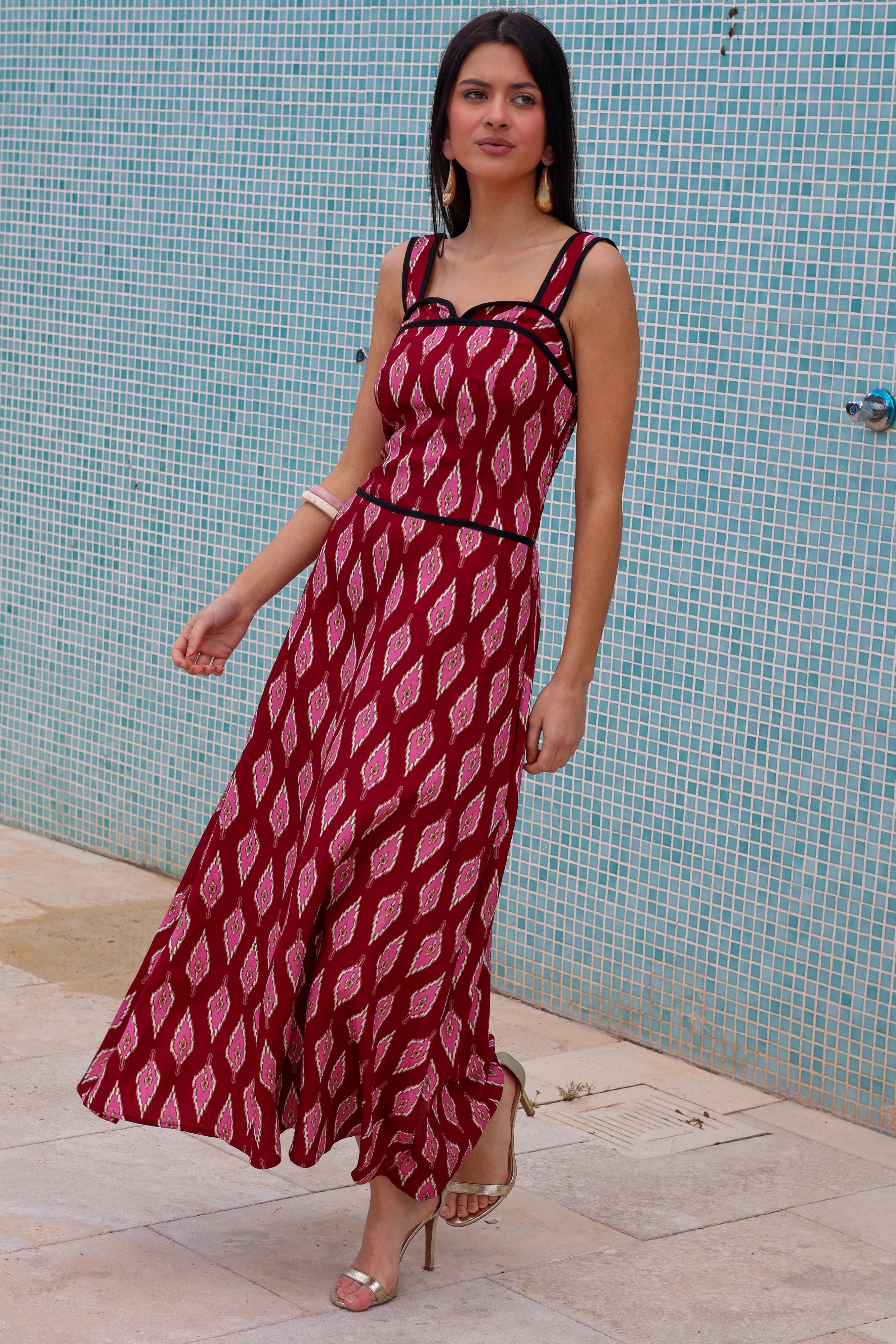 Vestido buganvilla midi| Solara