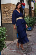 Vestido midi marino | Córdoba