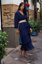 Vestido midi marino | Córdoba