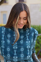 Conjunto estampado turquesa| Novadeli