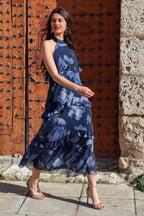Vestido volante marino| Alexia