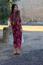 Vestido estampado rosa| Amalfi
