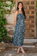Vestido estampado verde| Évora