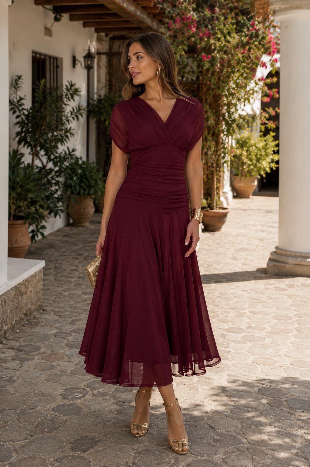 Vestido vino| Zendaya