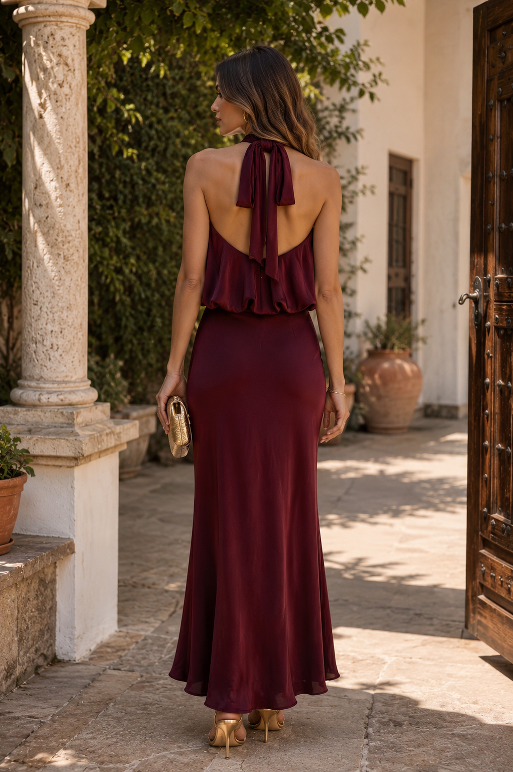 Vestido Burdeos| Olimpia