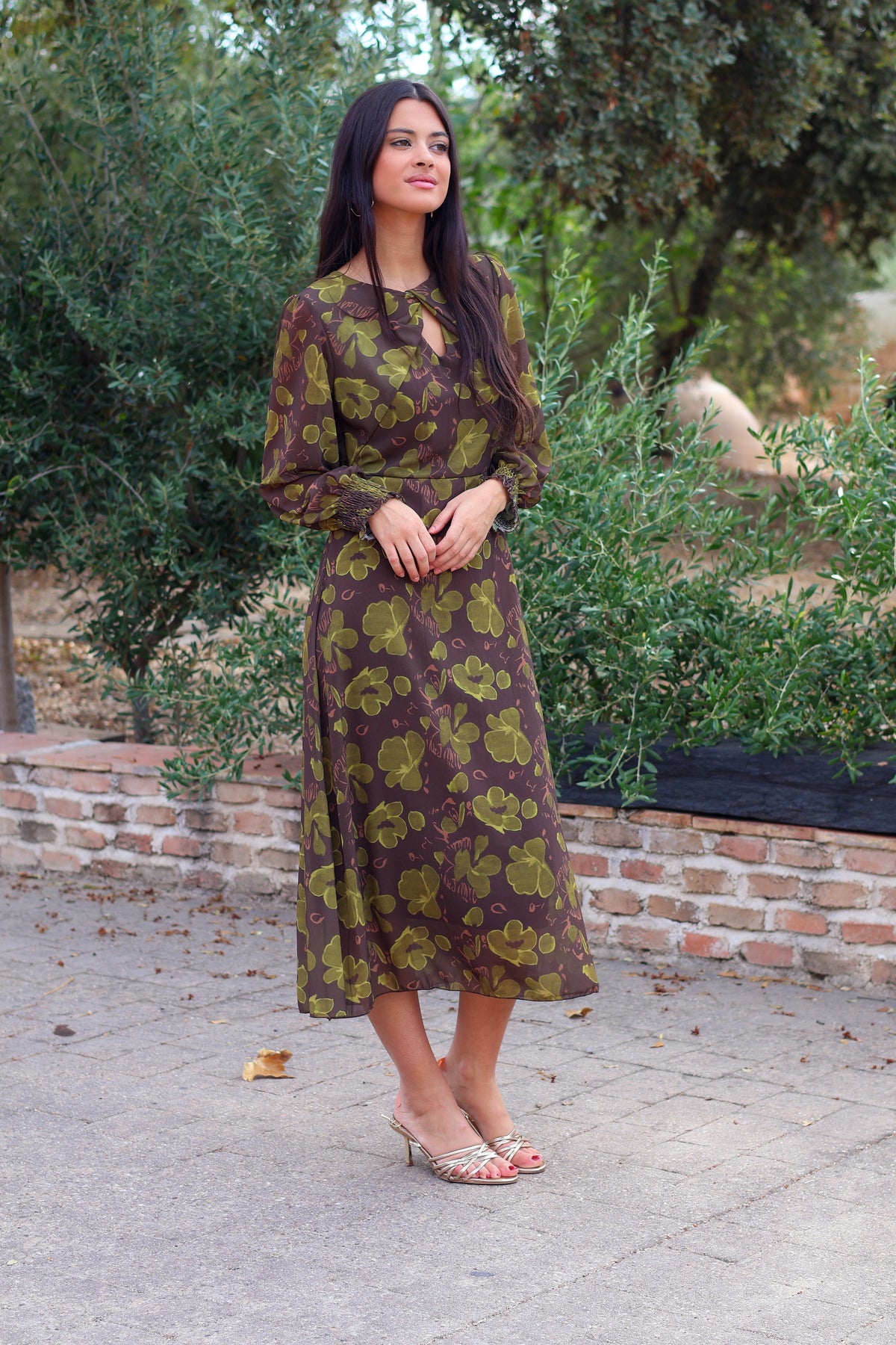 Vestido marrón| Claribel