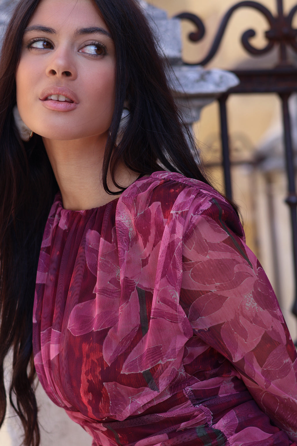 Vestido fucsia| Roxana
