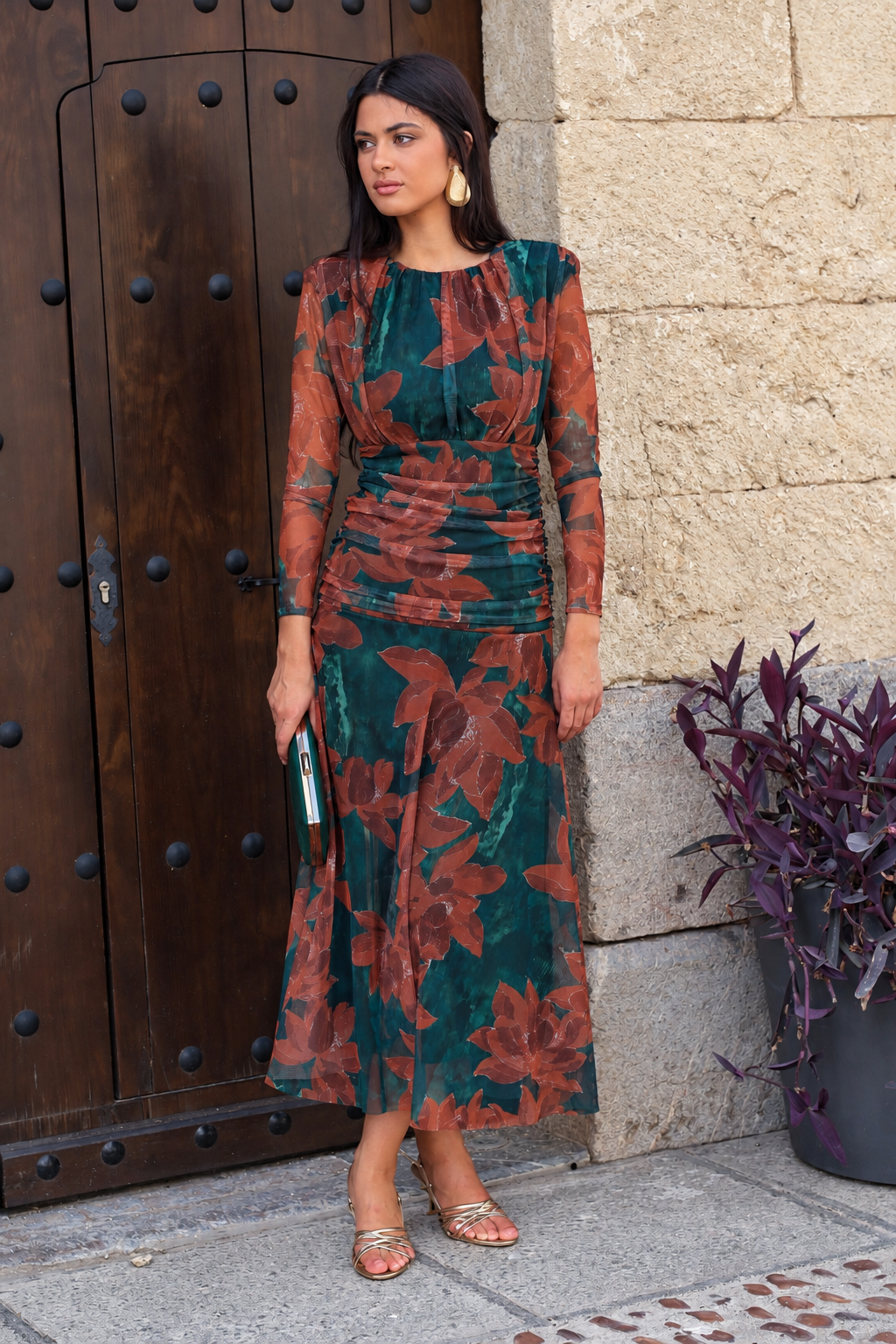 Vestido verde| Roxana