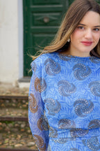 Conjunto estampado azul| Novadeli