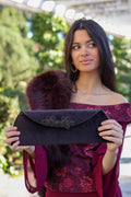 Cartera terciopelo| Marron
