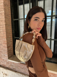 Bolso Antelina Oro |Perla - Moitte invitada