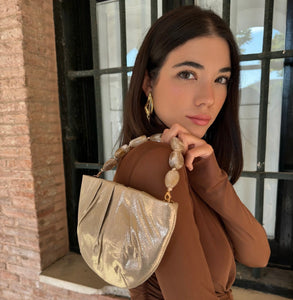 Bolso Antelina Oro |Perla - Moitte invitada