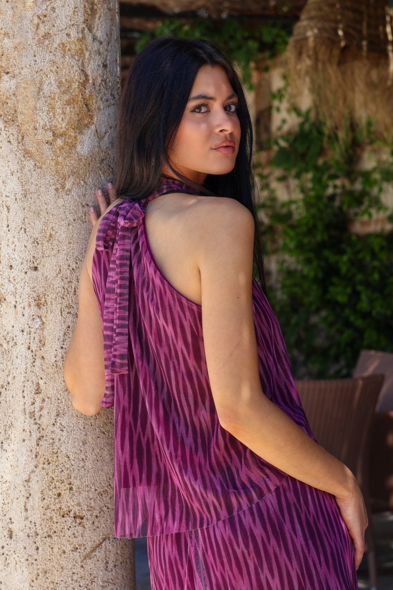Conjunto estampado morado| Tifanny - MOITTE