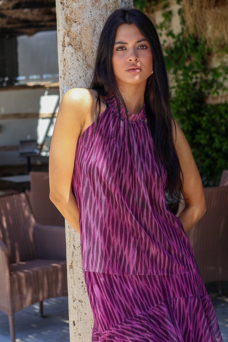 Conjunto estampado morado| Tifanny - MOITTE