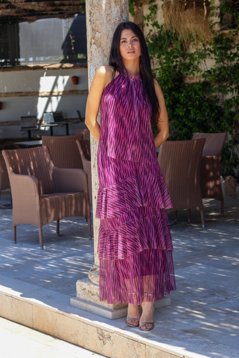 Conjunto estampado morado| Tifanny - MOITTE