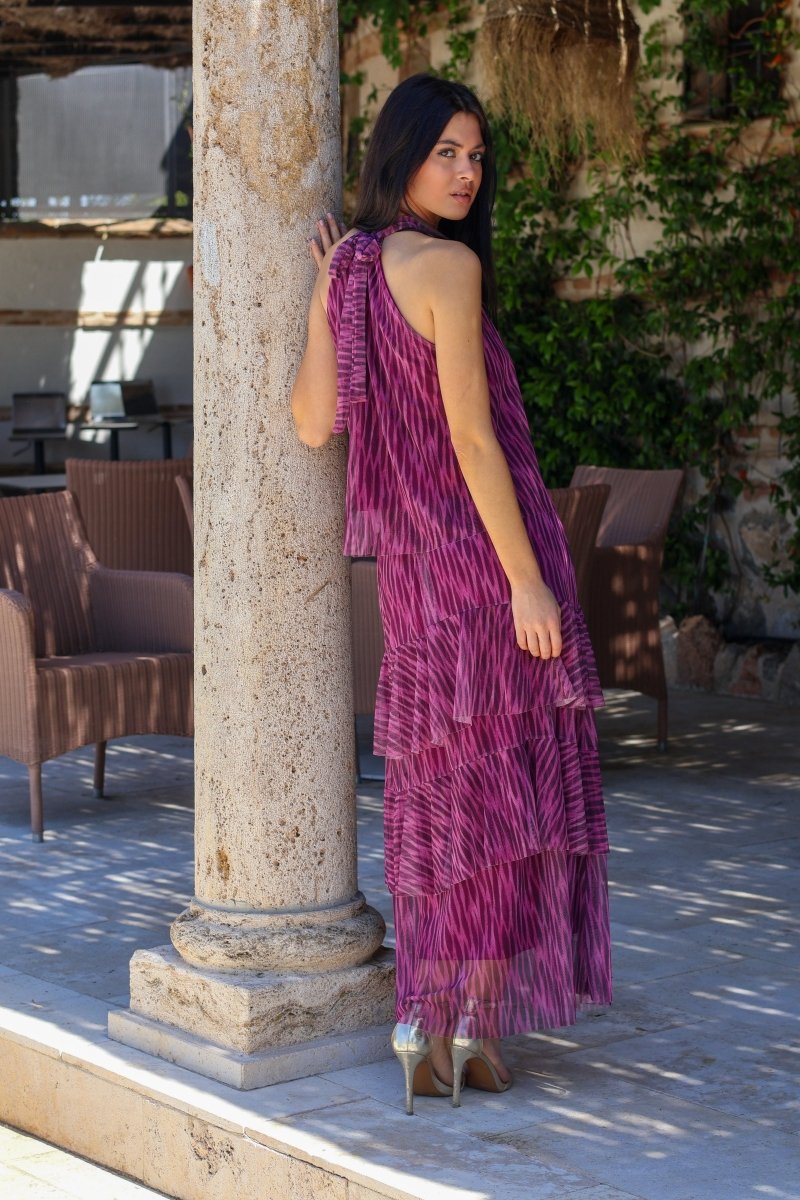 Conjunto estampado morado| Tifanny - MOITTE