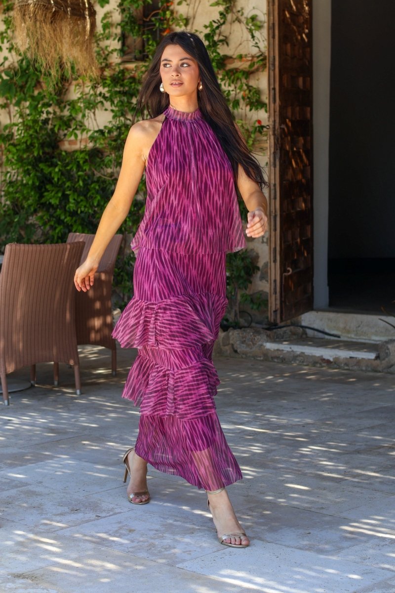 Conjunto estampado morado| Tifanny - MOITTE