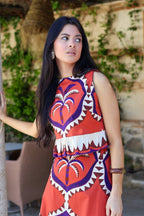 Conjunto estampado terracota| Cigarral - MOITTE