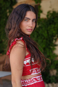 Conjunto midi rojo| Lisandra - Moitte invitada