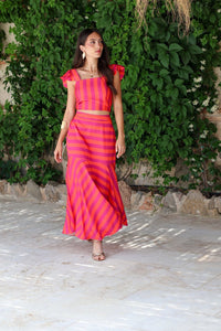 Conjunto multicolor fucsia| Cuba - Moitte invitada