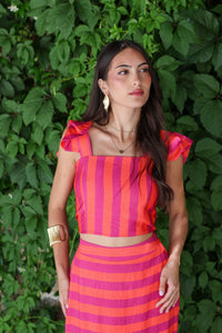 Conjunto multicolor fucsia| Cuba - Moitte invitada
