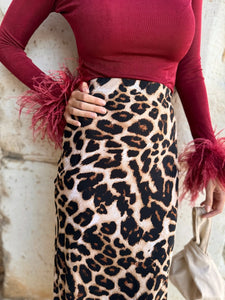 Falda Midi| Animal Print - Moitte invitada