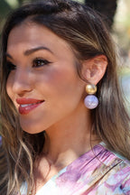 Pendientes lilas| Perla - MOITTE