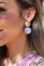 Pendientes lilas| Perla - MOITTE