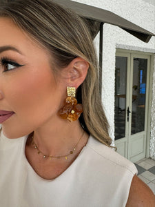 Pendientes Nacar Camel |Flore - Moitte invitada