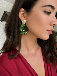 Pendientes Nacar Verde |Flore - Moitte invitada