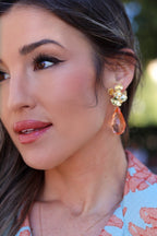 Pendientes naranjas| Cristal - MOITTE