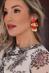 Pendientes rojos| Aixa - Moitte invitada
