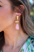 Pendientes Rosa| Lirio - MOITTE