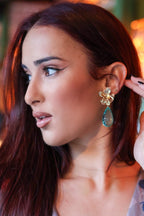 Pendientes turquesa| Cristal - MOITTE