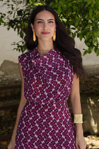 Vestido estampado buganvilla| Donaire - Moitte invitada