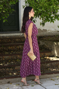 Vestido estampado buganvilla| Donaire - Moitte invitada