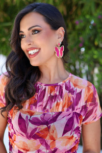 Vestido estampado buganvilla| Fabiola - Moitte invitada
