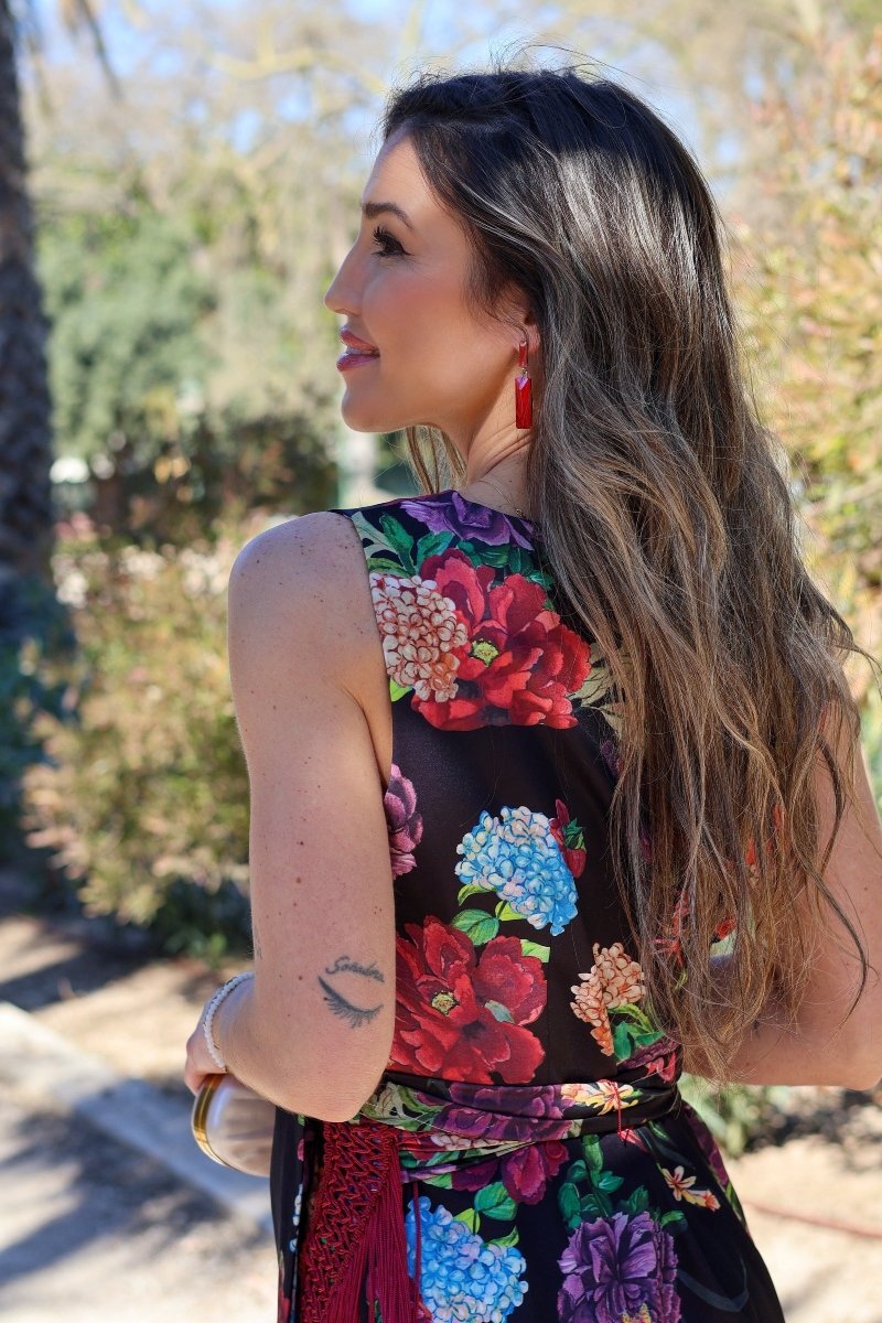 Vestido estampado floral| Candela - MOITTE