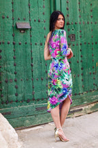 Vestido estampado floral| Estrella - MOITTE