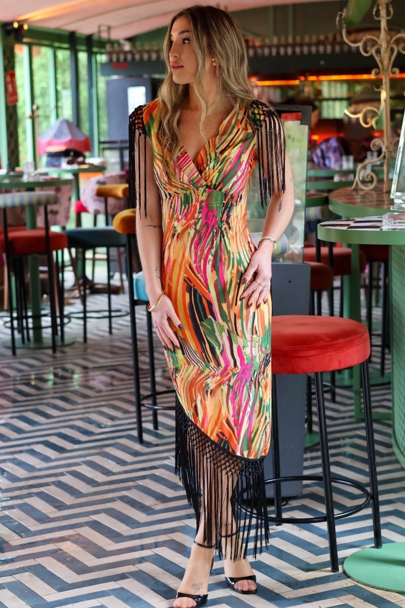 Vestido estampado floral| Jungla - MOITTE